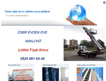 Tablet Screenshot of izmirbucanakliye.com